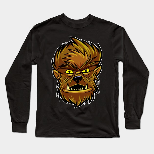 Wolfman Long Sleeve T-Shirt by CsrJara / Perronegro Clothing